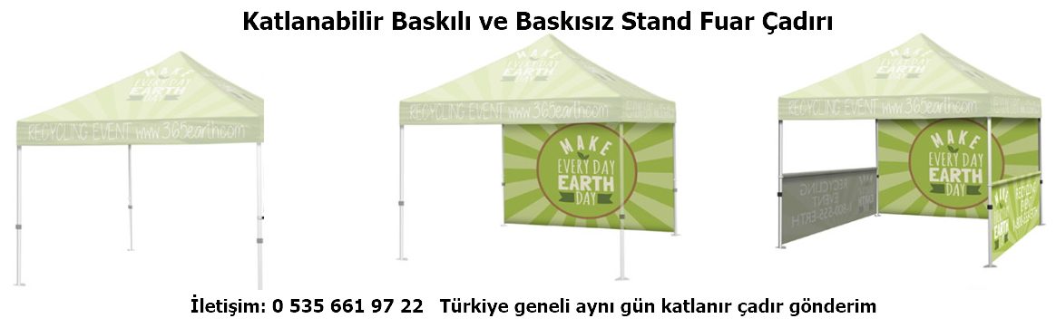 Baskılı Promosyon &Ccedil;adırı | İstanbul Katlanır &Ccedil;adır
